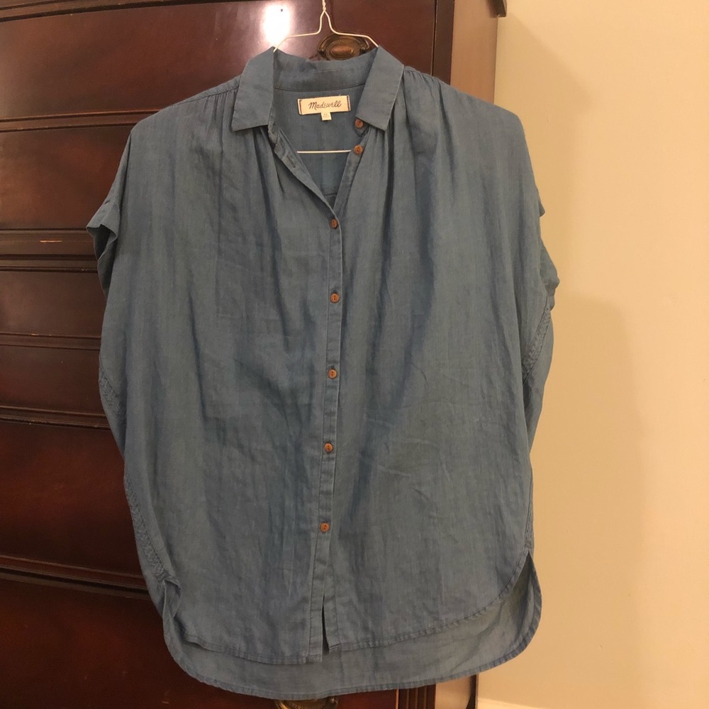 Madewell indigo chambray central shirt